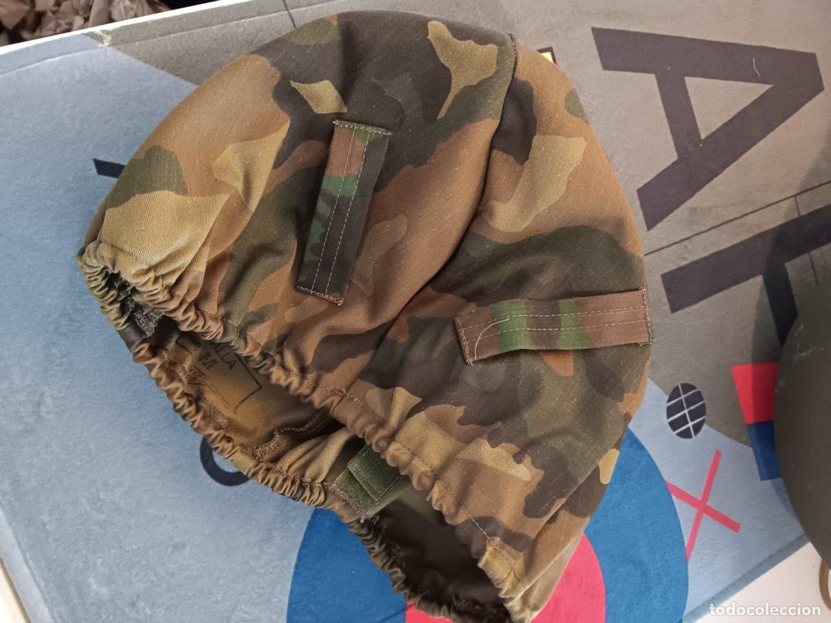 Militaria: ESPA&Ntilde;A INFANTER&Iacute;A DE MARINA FUNDA CASCO MARTE MIMETIZADA BOSCOSA