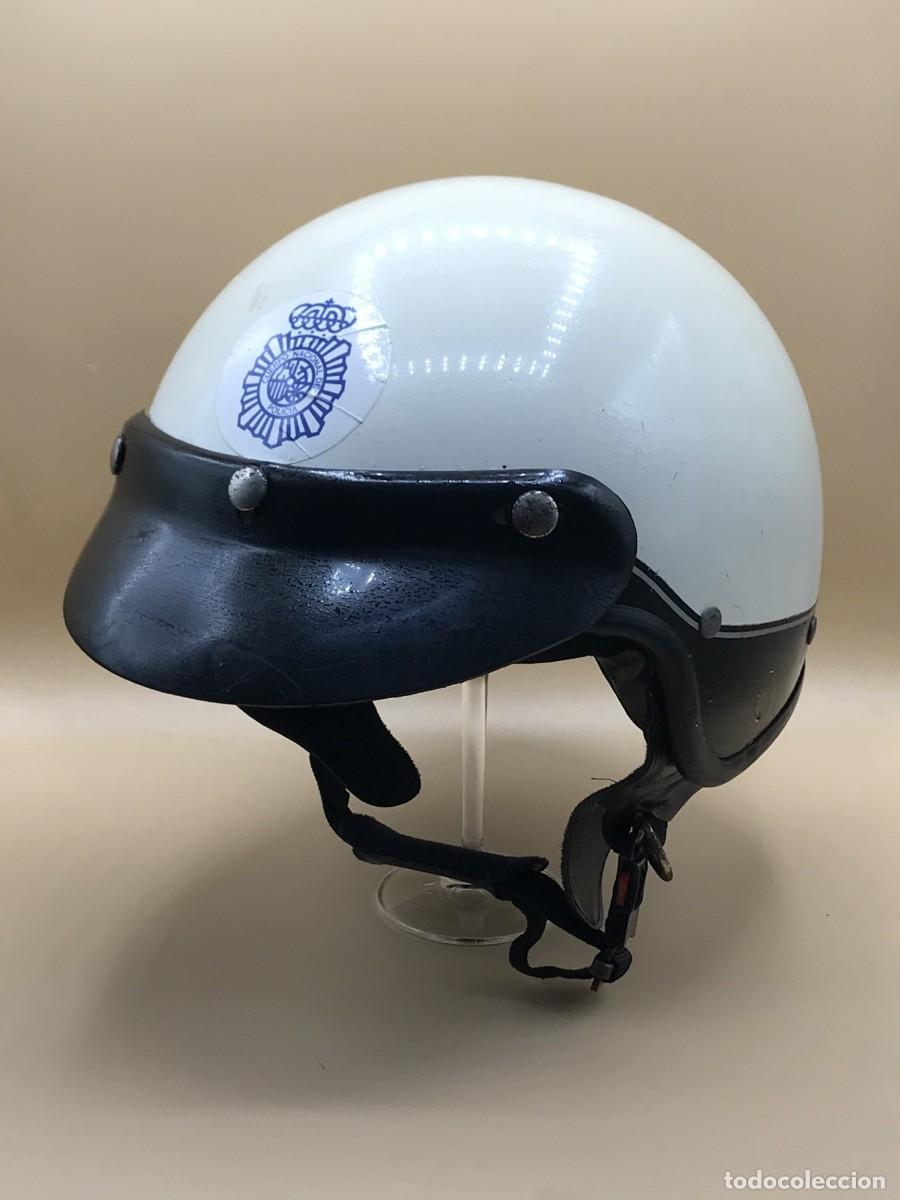 Militaria: Casco de polic&iacute;a motorista