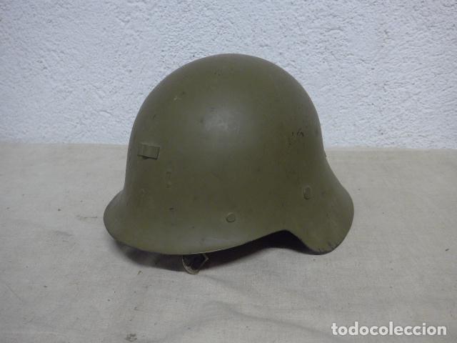Militaria: Antiguo casco m-26 con alas original y completo con su interior, trubia, guerra civil y a&ntilde;os 40