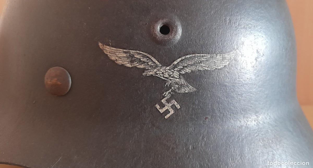 Militaria: Casco militar M-42 Luftwaffe - Foto 5