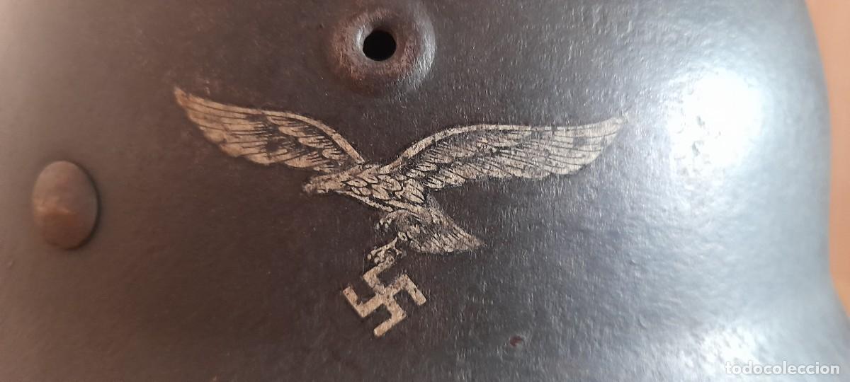 Militaria: Casco militar M-42 Luftwaffe - Foto 7