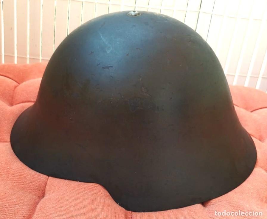 Militaria: CASCO TRUBIA ESPA&Ntilde;OL MODELO 1938, O MODELO AZA&Ntilde;A, 2&ordf; REPUBLICA Y GUERRA CIVIL ESPA&Ntilde;OLA 1936/1939.