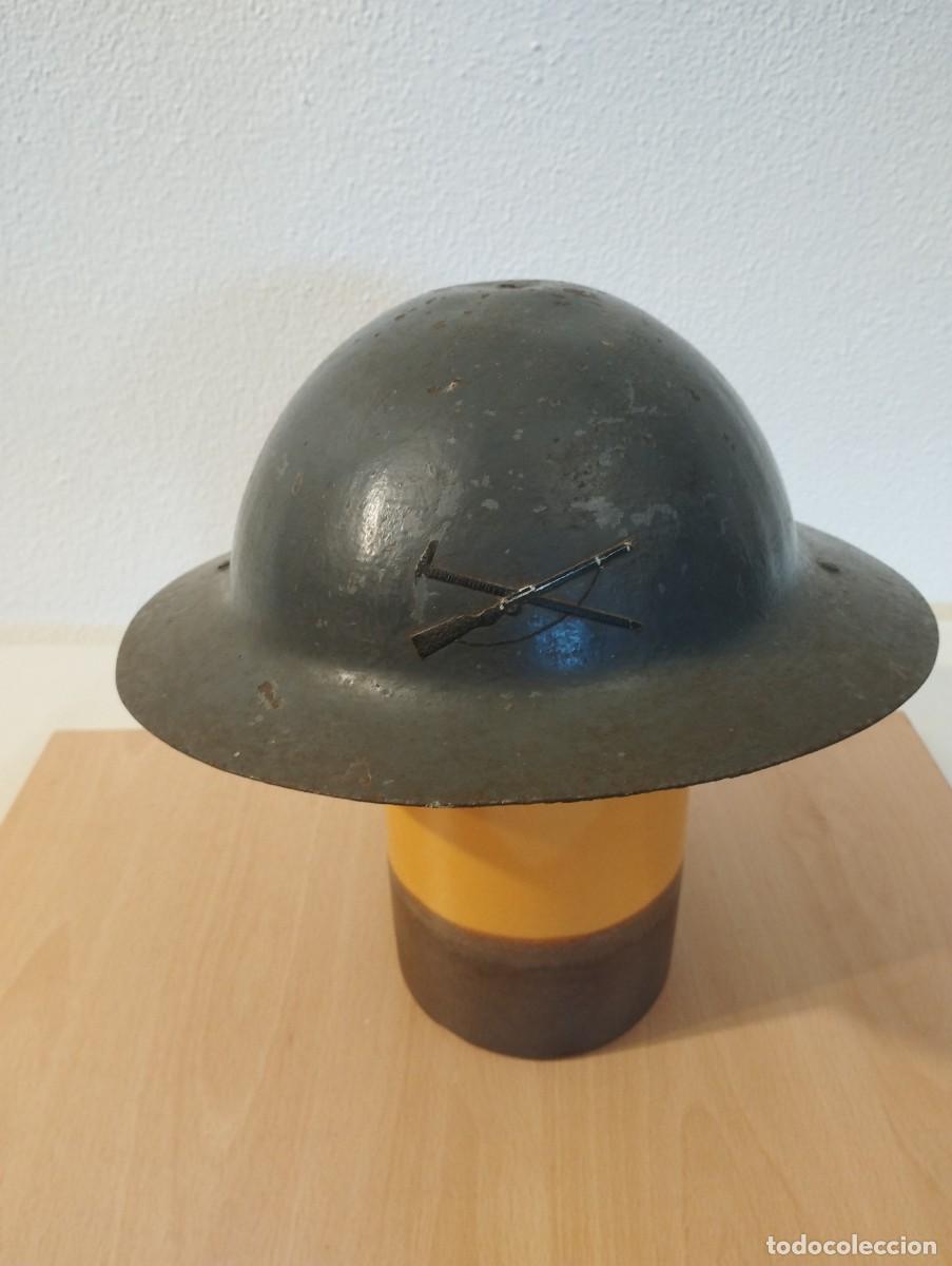 Militaria: Casco de infanter&iacute;a Portugu&eacute;s M17, Primera Guerra Mundial.