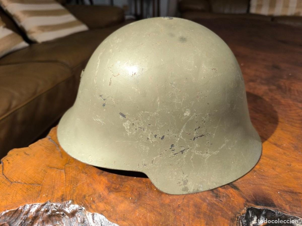 Militaria: CASCO TRUBIA MODELO 38 AZA&Ntilde;A ( GUERRA CIVIL )