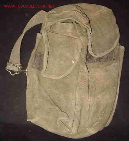 Militaria: Funda de m&aacute;scara antig&aacute;s.f - Foto 1