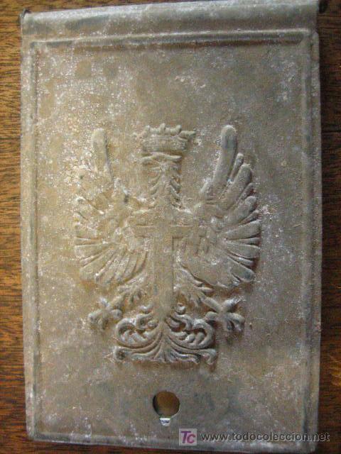 Militaria: Espejo con escudo &eacute;poca Franco - Foto 1