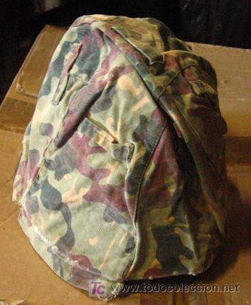 Militaria: Capucha para casco, fabricaci&oacute;n de cuartel - Foto 1