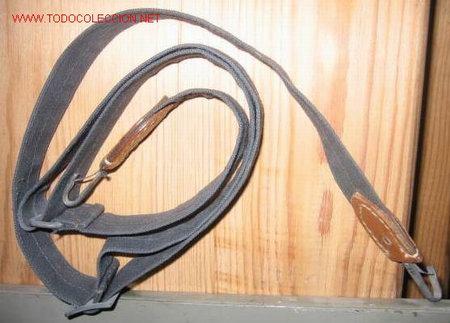 Militaria: Correa de panera de la RDA, azul. - Foto 1