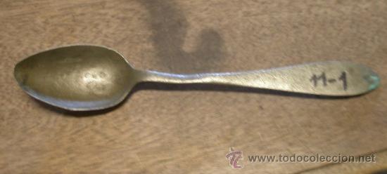 Militaria: Cucharita de trinchera, con marca - Foto 1