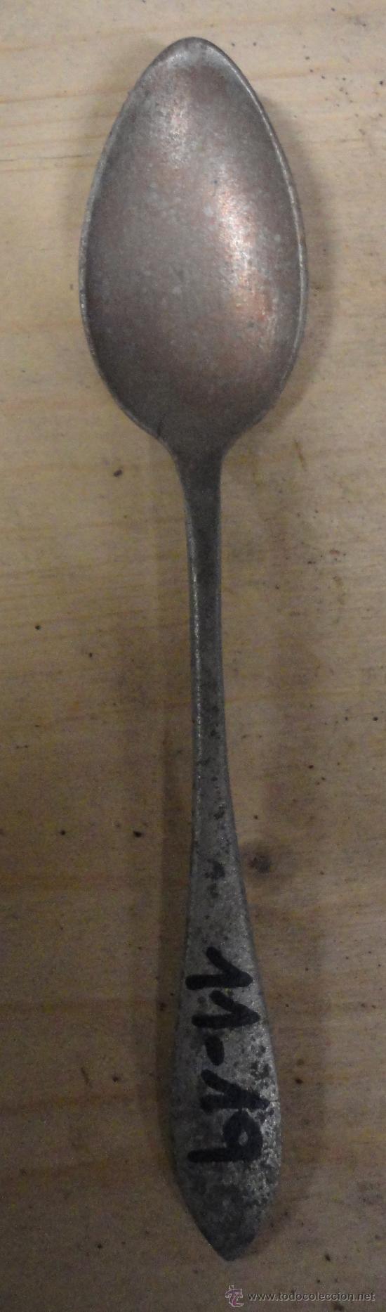 Militaria: Cuchara de trinchera, de postre, mide 15 cms - Foto 1
