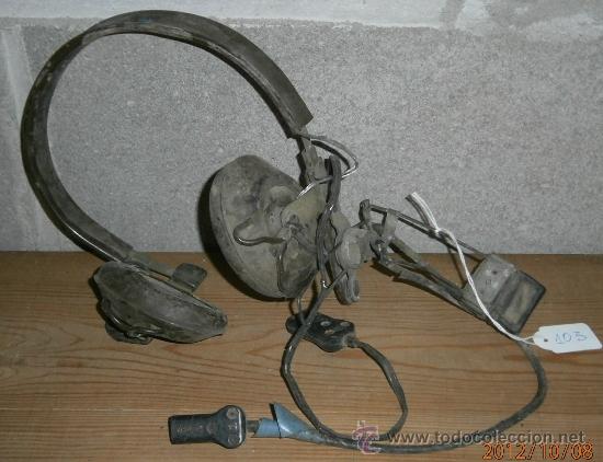 Militaria: Auricular de helic&oacute;ptero o similar - Foto 1