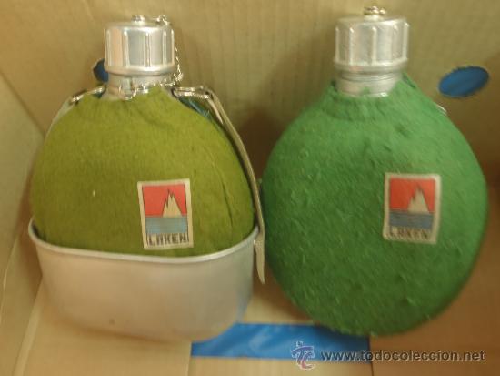 Militaria: DOS CANTIMPLORAS MILITARES DE ALUMINIO - Foto 1