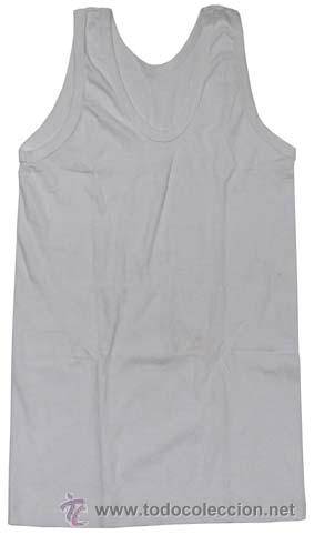 Militaria: CAMISETA TIRANTES ORIGINAL MILITAR CZ BLANCO 100% ALGODON