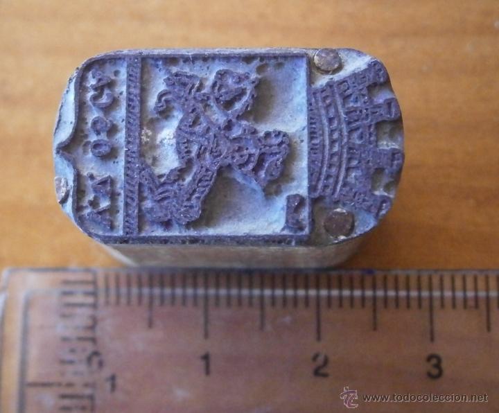 Militaria: Tampon de imprenta, rep&uacute;blica. - Foto 1