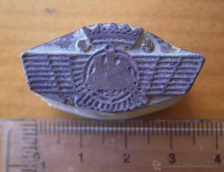 Militaria: Tampon de imprenta de aviaci&oacute;n. - Foto 1