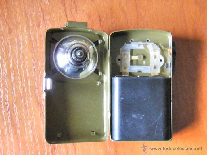 Militaria: LINTERNA MILITAR ROJO VERDE RAFAGAS MORSE - Foto 6