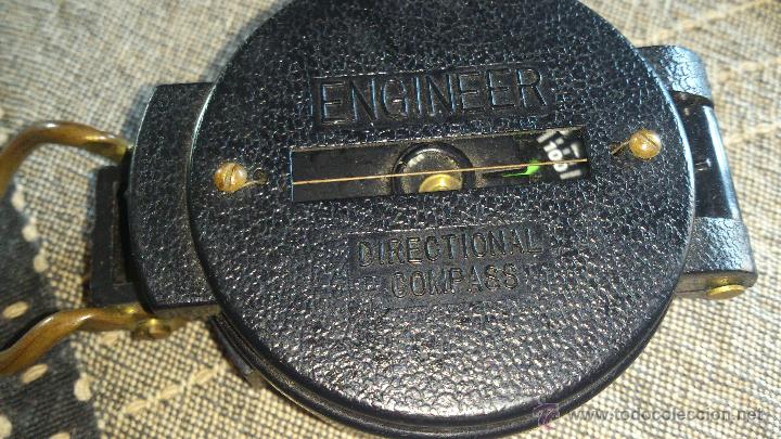 Militaria: Br&uacute;jula  ENGINNER DIRECTIONAL COMPASS,Con lupa. Funcionando. - Foto 9