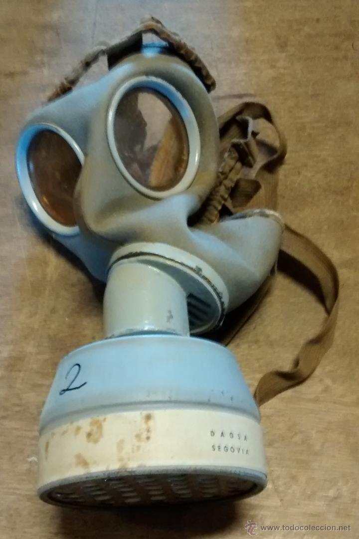 Militaria: M&aacute;scara espa&ntilde;ola de la marina - Foto 1