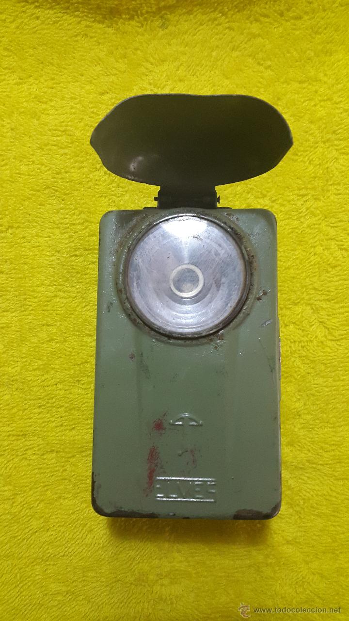 Militaria: ANTIGUA LINTERNA EJERCITO ESPA&Ntilde;OL ( ELVES ) - Foto 2