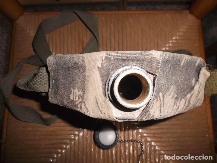 Militaria: ANTIGUA CANTIMPLORA DE ALUMINIO CON FUNDA MILITAR. - Foto 3