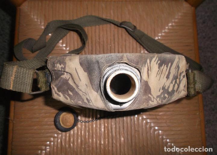 Militaria: ANTIGUA CANTIMPLORA DE ALUMINIO CON FUNDA MILITAR. - Foto 3