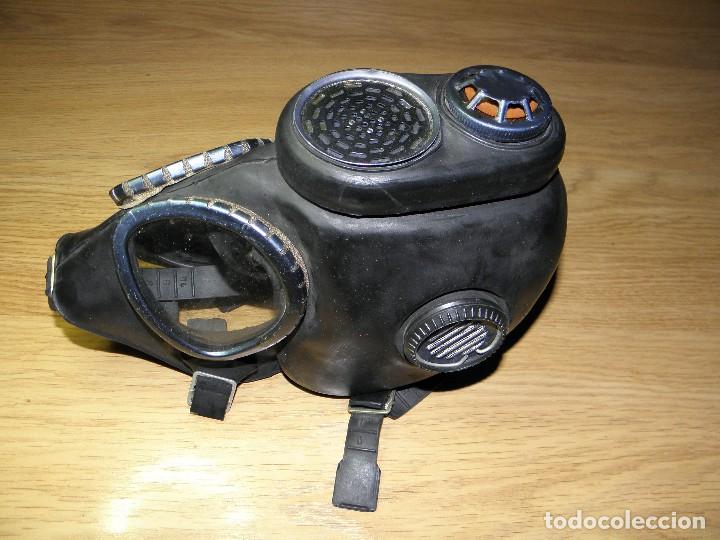 Militaria: MASCARA DE GAS NEGRA - Foto 3
