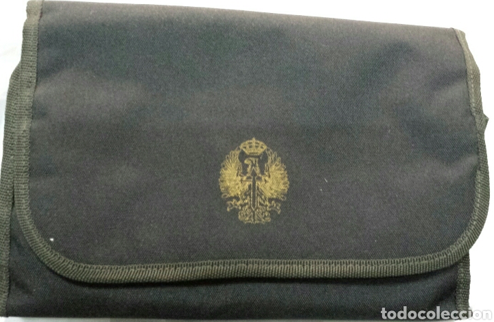 Militaria: BOLSA NECESER PLEGABLE EJ&Eacute;RCITO NEGRA - Foto 1