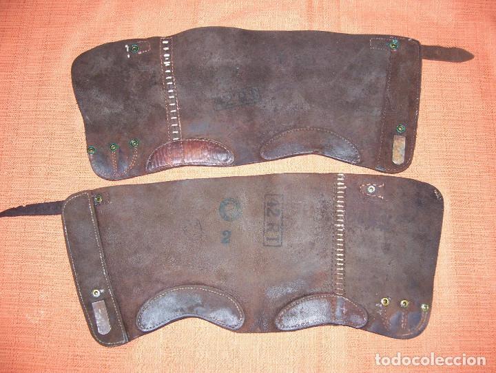 Militaria: Polainas Francesas de cuero - Foto 1