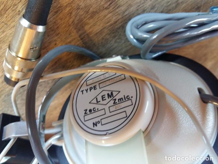 Militaria: Cascos de escucha con micro, LEM - Foto 2