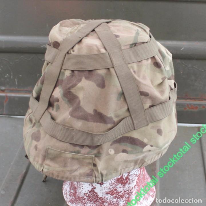 Militaria: CUBRE CASCO MILITAR ORIGINAL BRITANICO USADO MTP CAMO 610633 COMO NUEVO