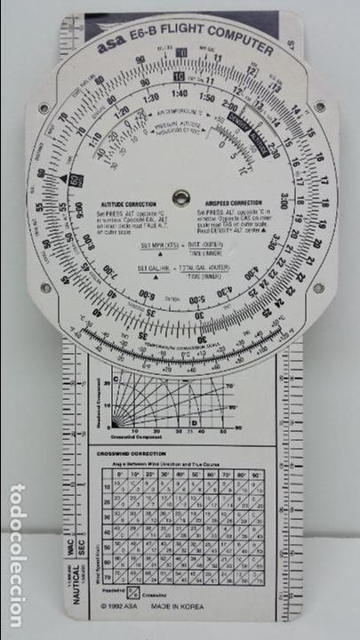 Militaria: COMPUTADORA MANUAL DE PLANIFICACI&Oacute;N DE VUELO E6-B - ASA - Foto 1