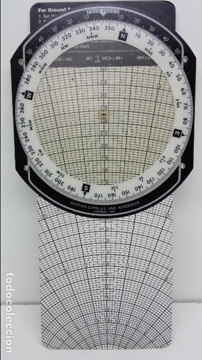 Militaria: COMPUTADORA MANUAL DE PLANIFICACI&Oacute;N DE VUELO E6-B - ASA - Foto 4