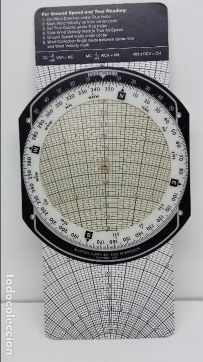 Militaria: COMPUTADORA MANUAL DE PLANIFICACI&Oacute;N DE VUELO E6-B - ASA - Foto 5