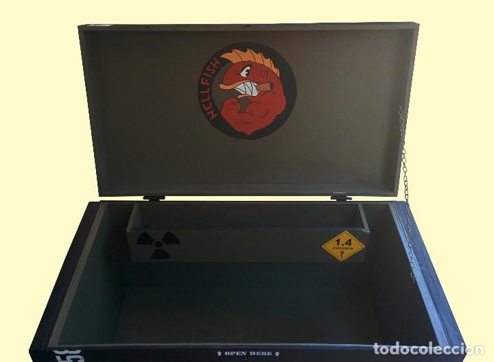 Militaria: Caj&oacute;n de madera estilo militar XXL Hellfish Los Simpsons - Foto 9