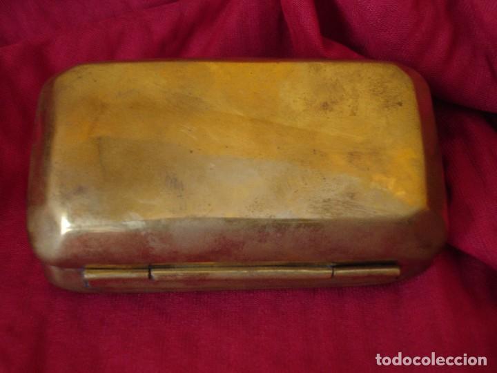 Militaria: PITILLERA ANTIGUA DE LATON - Foto 4