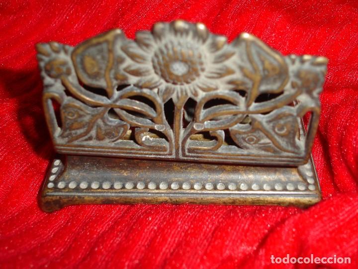 Militaria: TINTERO ANTIGUO DE BRONCE - Foto 4