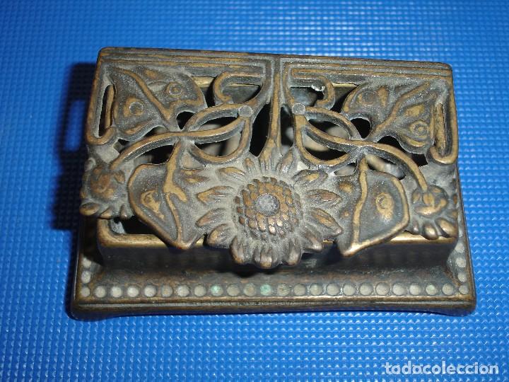 Militaria: TINTERO ANTIGUO DE BRONCE - Foto 5