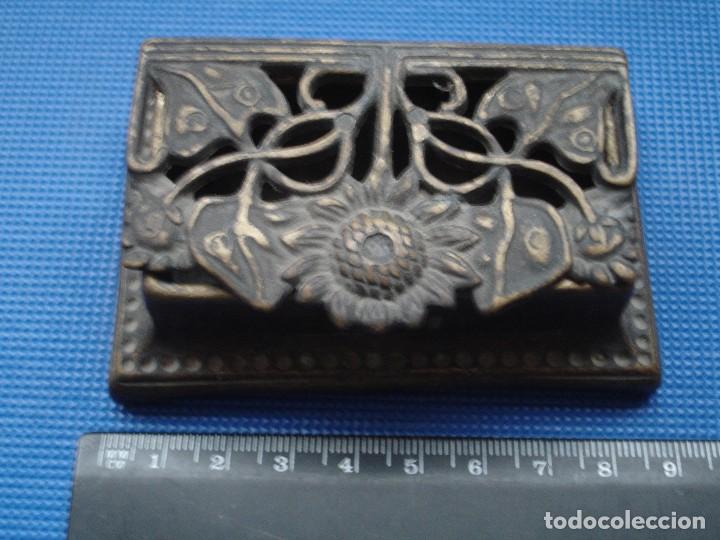 Militaria: TINTERO ANTIGUO DE BRONCE - Foto 7