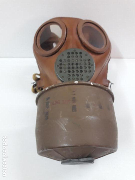 Militaria: MASCARA DE GAS CON SU BOTE - Foto 13