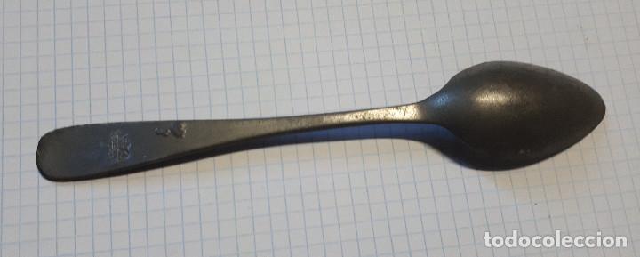 Militaria: Cuchara de postre de trinchera, marcada - Foto 2