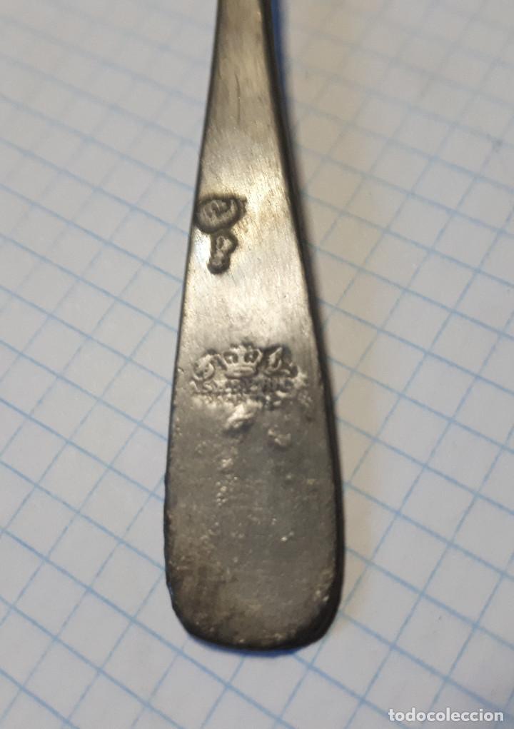 Militaria: Cuchara de postre de trinchera, marcada - Foto 3