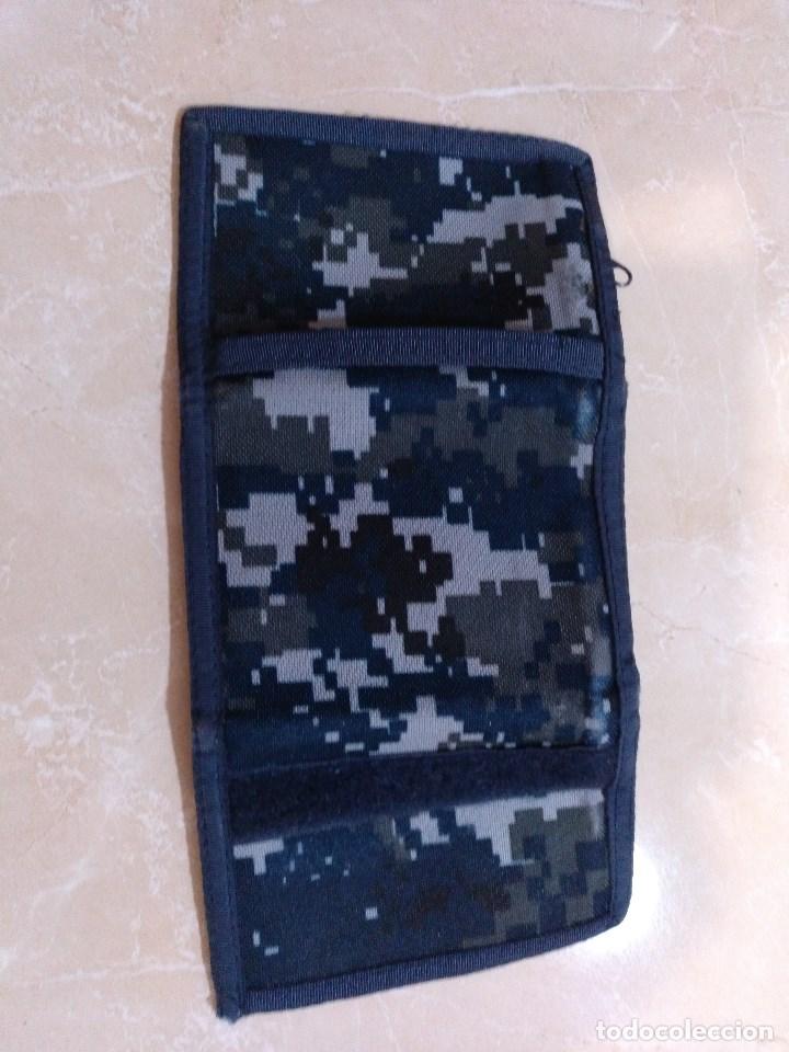Militaria: Cartera pixelada azul de la Navy, ejercito de los EE.UU. - Foto 1