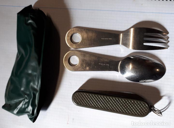 Militaria: Funda con cubiertos y navaja - Foto 2