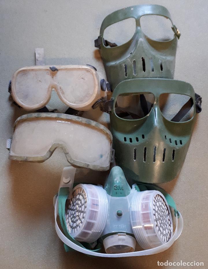 Militaria: Lote de m&aacute;scaras y gafas - Foto 1