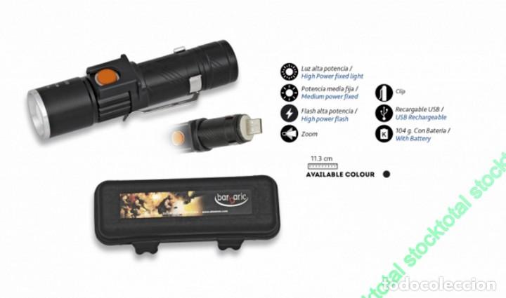 Militaria: Linterna Recargable USB y caja 12814 - Foto 1