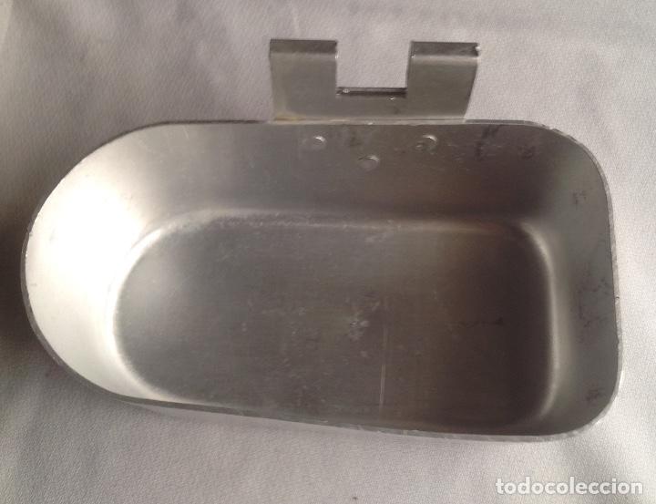 Militaria: ANTIGUA CANTIMPLORA DE ALUMINIO CON PLATOS Y CUBIERTO - Foto 18