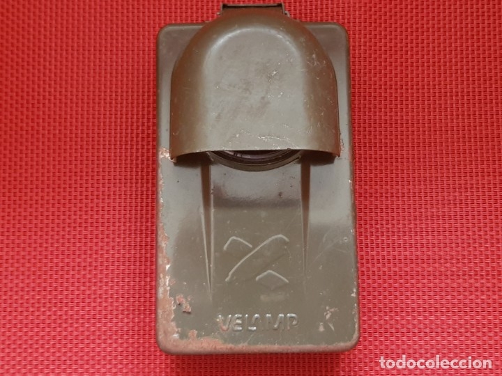Militaria: ANTIGUA LINTERNA MILITAR - Foto 3