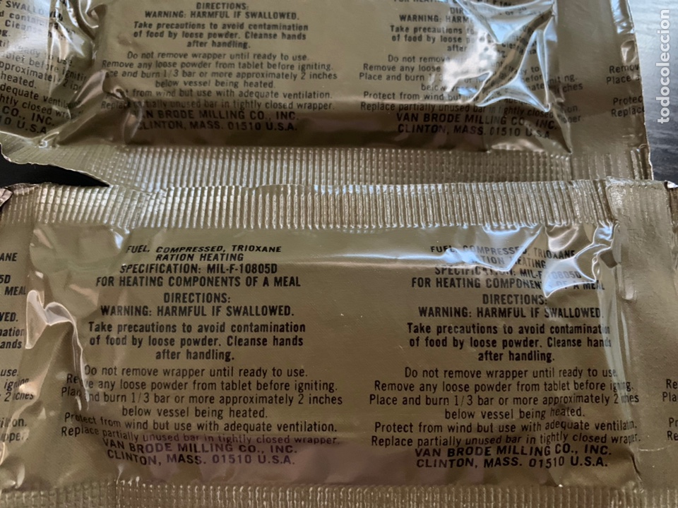 Militaria: Tabletas de combustible solido trioxane del ejercito americano. - Foto 3