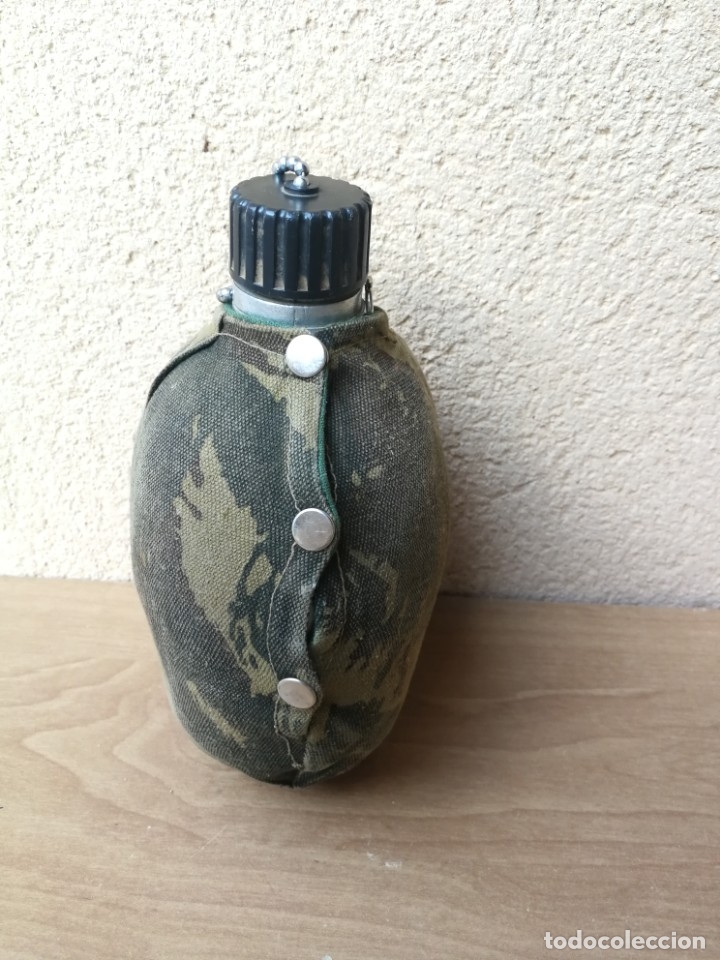 Militaria: ANTIGUA CANTIMPLORA EJ&Eacute;RCITO DE TIERRA ESPA&Ntilde;OL ALUMINIO - Foto 2