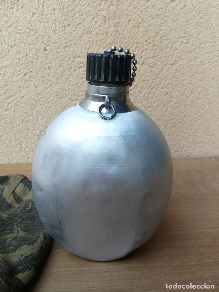 Militaria: ANTIGUA CANTIMPLORA EJ&Eacute;RCITO DE TIERRA ESPA&Ntilde;OL ALUMINIO - Foto 6